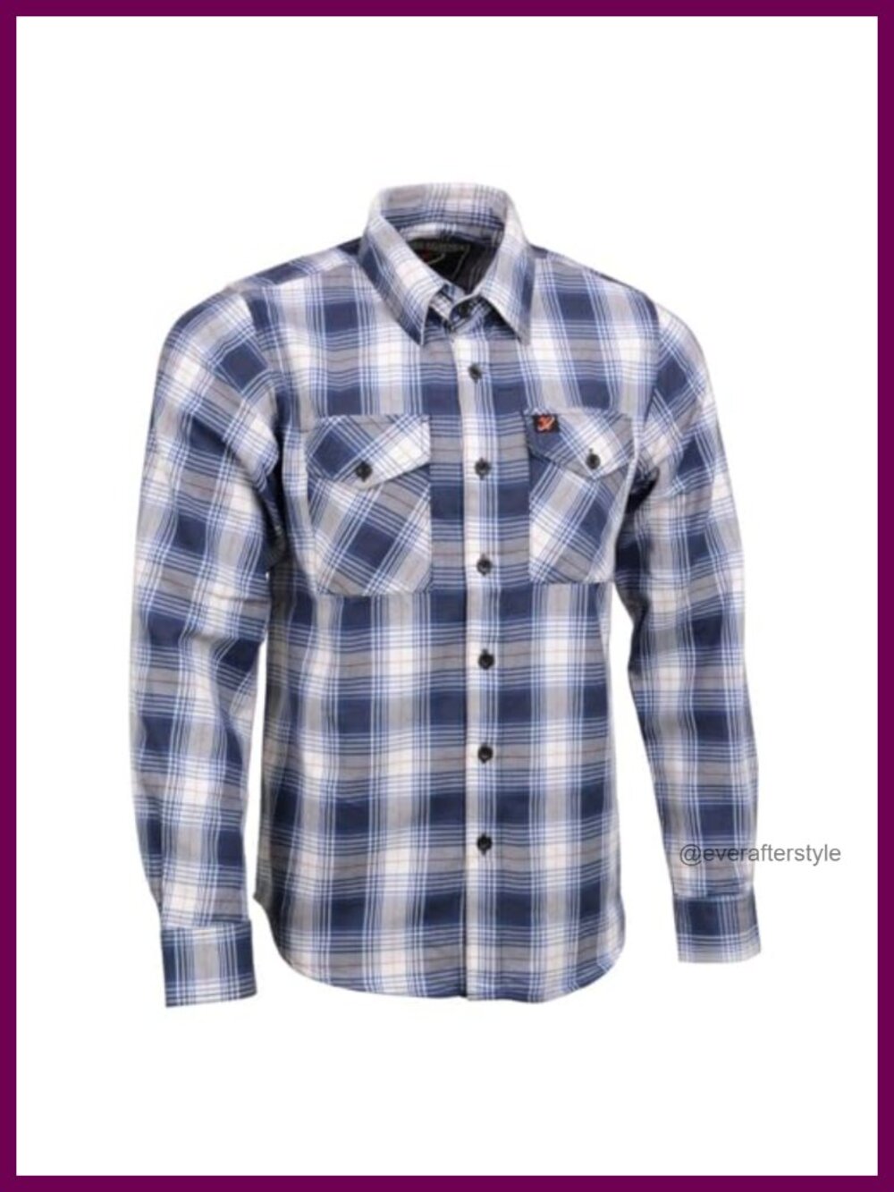 Men's Long Sleeve Cotton Flannel Shirt Button Down Casual